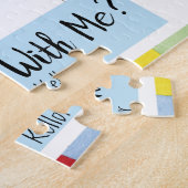 Puzzle de monogramme de ballon de Promposal (Côté)