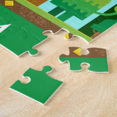Puzzle de monstres avec le nom de l'enfant. (Côté)