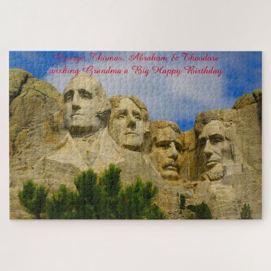 Puzzle de Mont Rushmore Dakota du Sud (Horizontal)