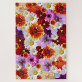 Puzzle de mosaïque de fleurs (Vertical)