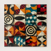 Puzzle de motif tribal africain (Horizontal)