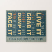 Puzzle de motivation de coutume de conseil de la (Horizontal)