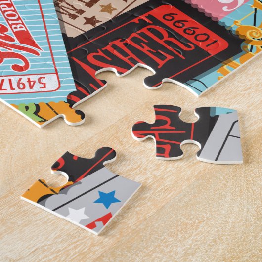 Puzzle de Multi-Billet de soirée cinéma (Côté)