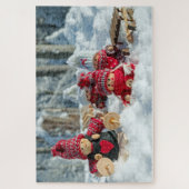 Puzzle de neige et poupées (Vertical)
