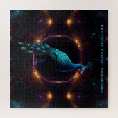 Puzzle de Neon Peacock (Horizontal)