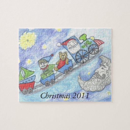 Puzzle de Noël 2011 à Père Noël de minuit (Horizontal)