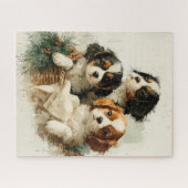 Puzzle de Noël Cavalier King Charles Spaniel (Horizontal)