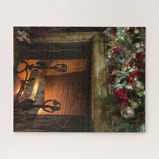 Puzzle de Noël cheminée (Horizontal)