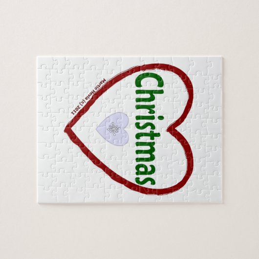 Puzzle de Noël d'amour (Horizontal)