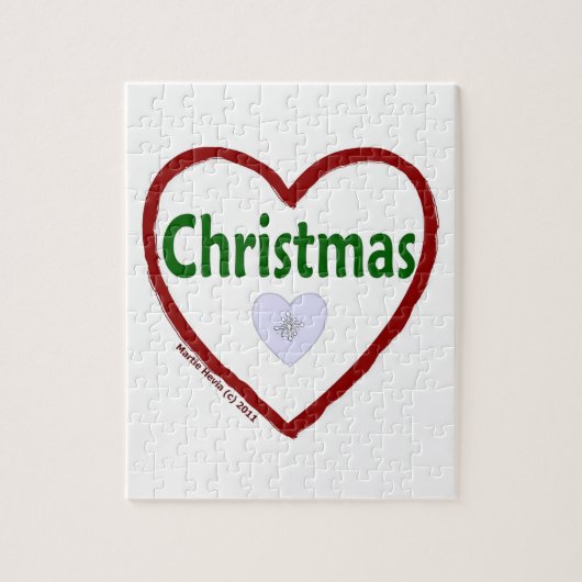 Puzzle de Noël d'amour (Vertical)