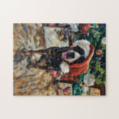 Puzzle de Noël de chien de bétail australien (Horizontal)