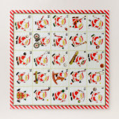 Puzzle de Noël de compte à rebours de sport (Horizontal)