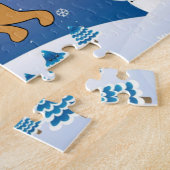 Puzzle de Noël de Dachshund (Côté)