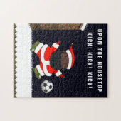 Puzzle de Noël de football (Horizontal)