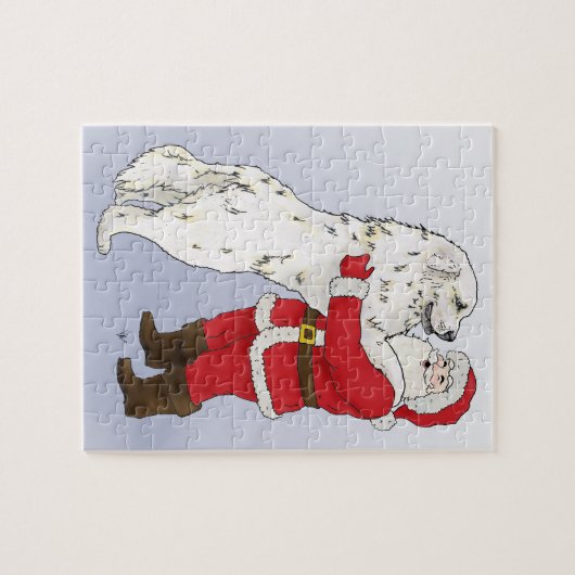 Puzzle de Noël de Grands Pyrénées (Horizontal)