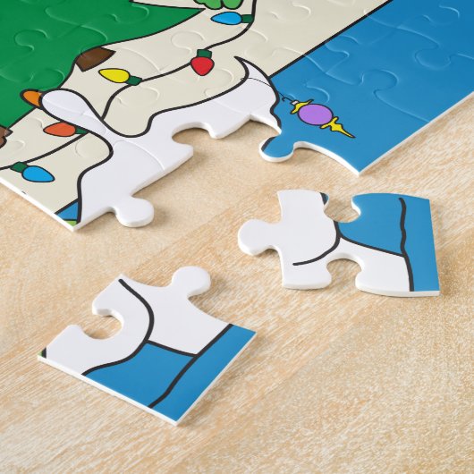 Puzzle de Noël de plage (Côté)