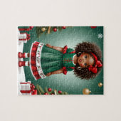 Puzzle de Noël des filles africaines américaines (Horizontal)