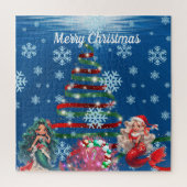 Puzzle de Noël des sirènes (Vertical)