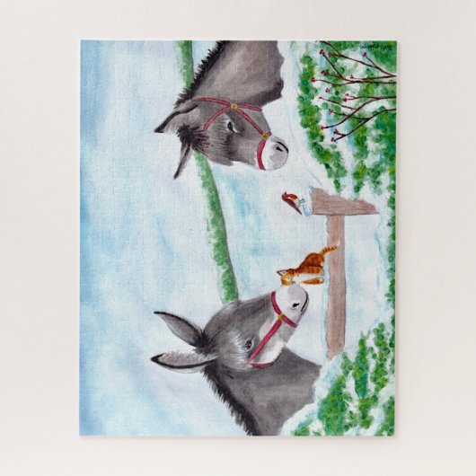 Puzzle de Noël Donkey (Vertical)