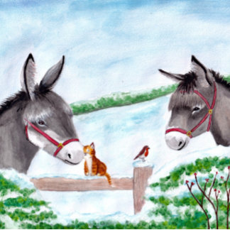 Puzzle de Noël Donkey