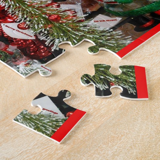 Puzzle de Noël Père Noël Snowman Tree Joy 252 pc (Côté)