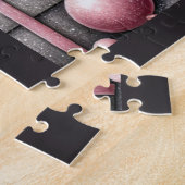 Puzzle de Noël rustique de vache des Highlands (Côté)