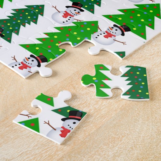 Puzzle de Noël Snowman (Côté)