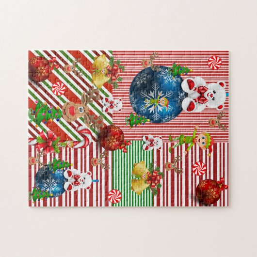 Puzzle de Noël Teddy Bear (Horizontal)