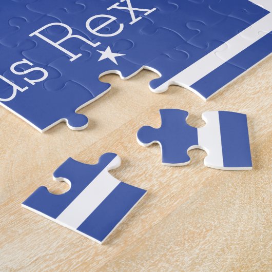 Puzzle de Noël TySANTAsaurus Rex Personnaliser (Côté)