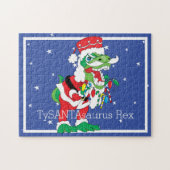 Puzzle de Noël TySANTAsaurus Rex Personnaliser (Horizontal)
