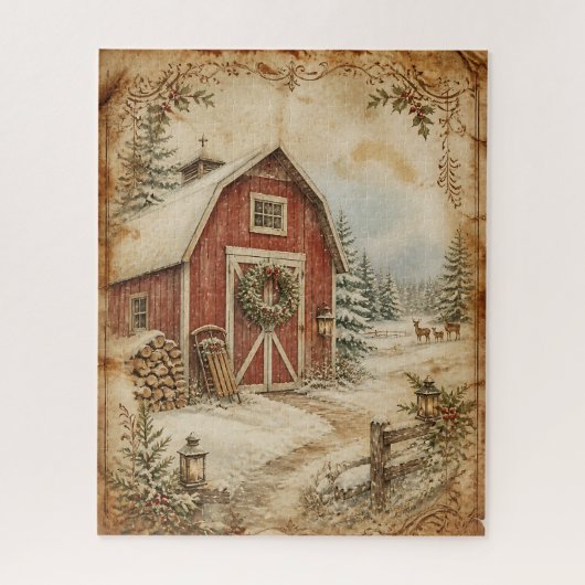 Puzzle de Noël vintage (Vertical)