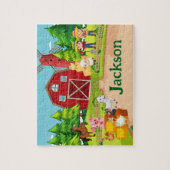 Puzzle de nom d'enfant d'animal de ferme (Vertical)