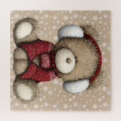 Puzzle de nounours d'hiver (Horizontal)