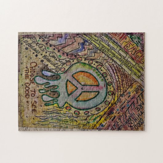 Puzzle de paix interne Abstrait (Horizontal)