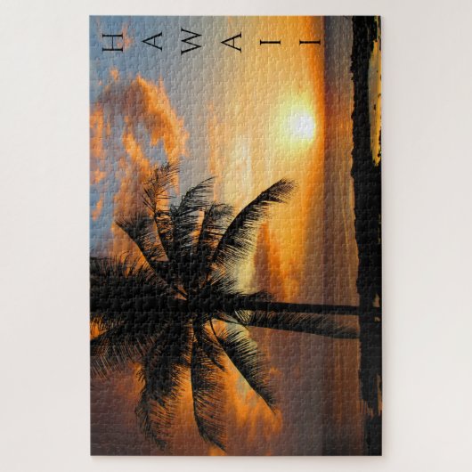 puzzle de palme coucher de soleil (Vertical)
