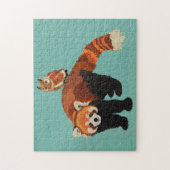 Puzzle de panda rouge et de hibou (Vertical)