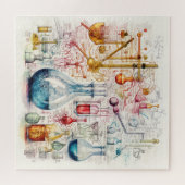 Puzzle de papier de chimie (Horizontal)