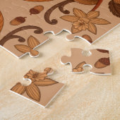 Puzzle de Papillon Brun Doré Automne (Côté)