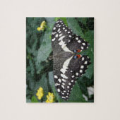 Puzzle de papillon de chaux et de fleurs (Vertical)