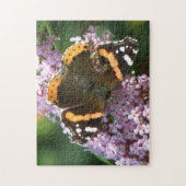 Puzzle de papillon et de fleurs de l'amiral (Vertical)