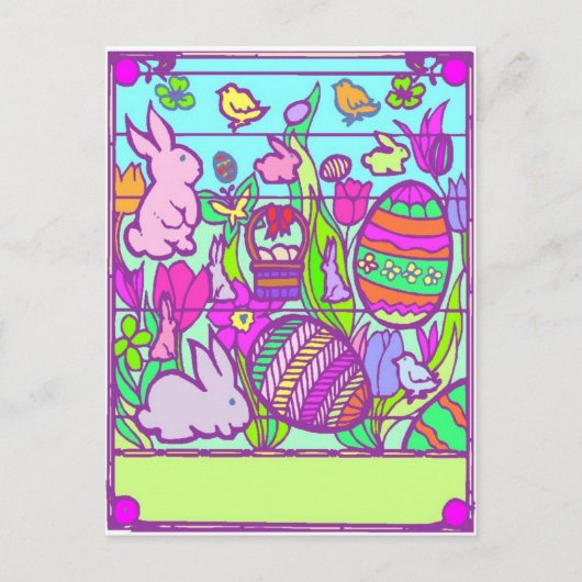 Puzzle de Pâques - Carte postale (Devant)