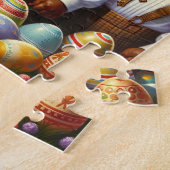 Puzzle de Pâques trois garçons afro-américains (Côté)