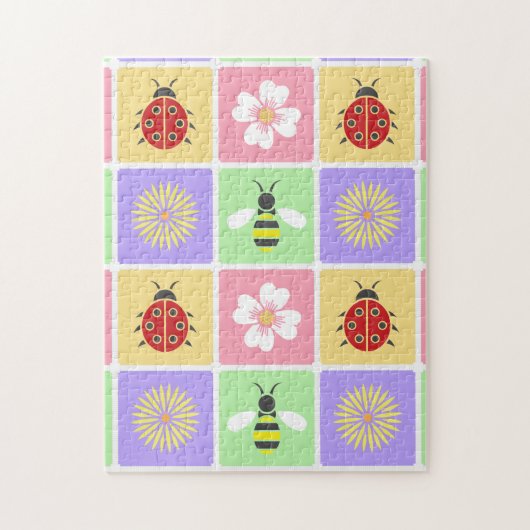 Puzzle de patchwork de printemps (Vertical)