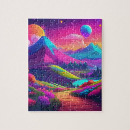 Puzzle de paysage coloré (Vertical)