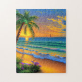 Puzzle de paysage de plage d'Hawaii (Vertical)
