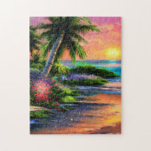 Puzzle de paysage de plage tropicale (Vertical)
