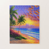 Puzzle de paysage de plage tropicale (Vertical)