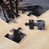 Puzzle de paysage hivernal enneigé (Côté)