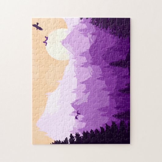 Puzzle de paysage pourpre (Vertical)