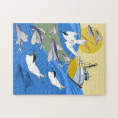 Puzzle de pêche 11x14 pour les aveugles de couleur (Horizontal)